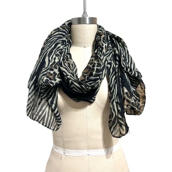 unknown Accessories - Zebra Print scarf